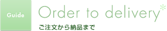 ご来店から納品まで